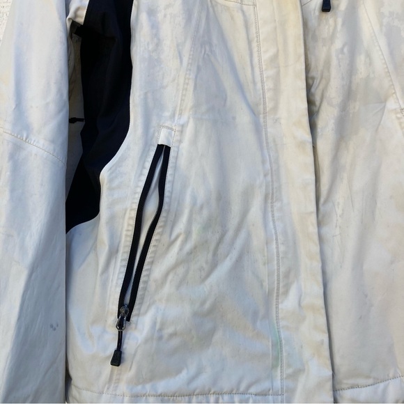 THE North Face Varius Guide Jacket - Women's Cream Black Waterproof Wind Medium - Picture 10 of 11